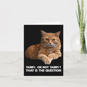 Cute Orange Cat  Card