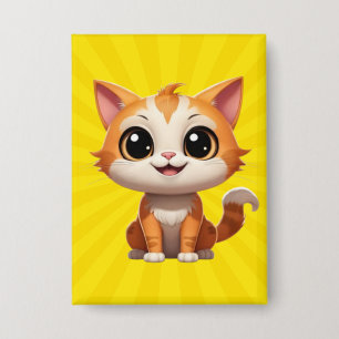 Cute Orange Cat Cartoon Style Character-89738