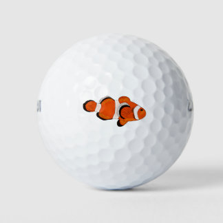 Cute Orange Clown Fish Golf Balls