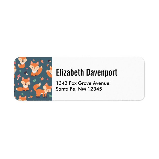 Cute Orange Fox Animal Pattern (Front)