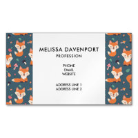 Cute Orange Fox Animal Pattern