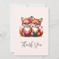 Cute Orange Foxes in Love