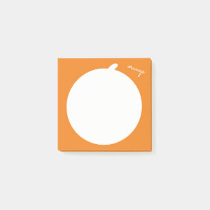 Cute Orange Fruit Food Post-it Notes