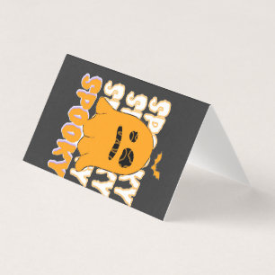 Cute Orange Ghost Spooky Season Halloween Design
