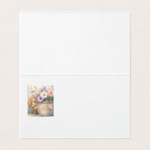 Cute Orange Kitten and Wildflowers – For You