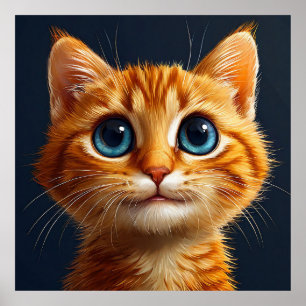 🐱 Cute Orange Kitten Wall Art For Cosy Spaces 🐱