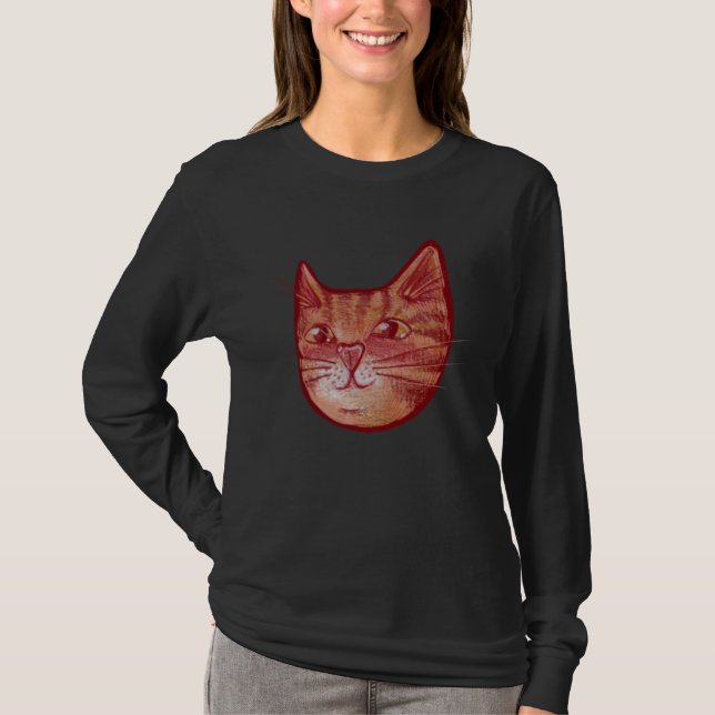 Cute orange kitty cat T-Shirt (Front)