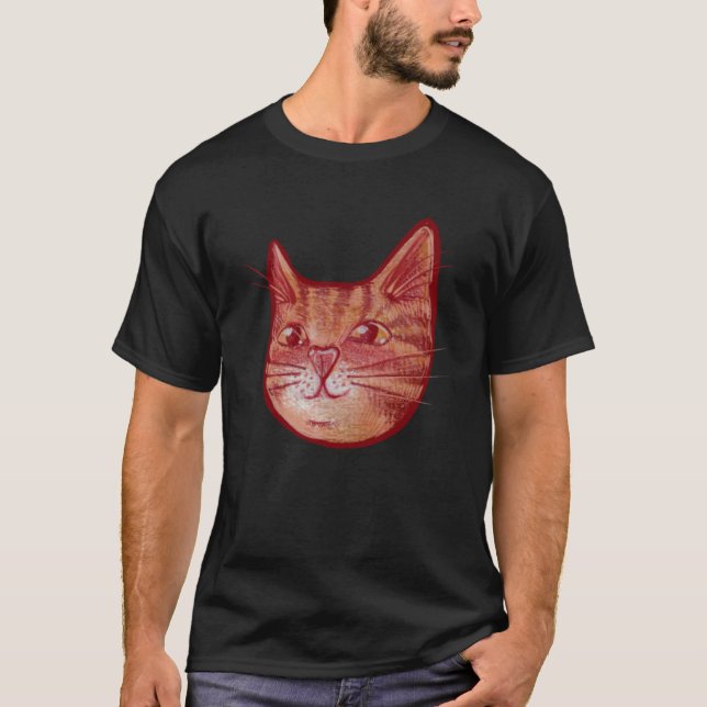 Cute orange kitty cat T-Shirt (Front)