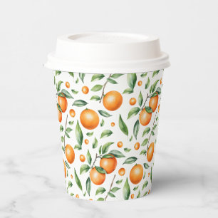 Cute Orange  Paper Cups