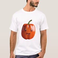 Cute Orange Paprika Fruit with a Face