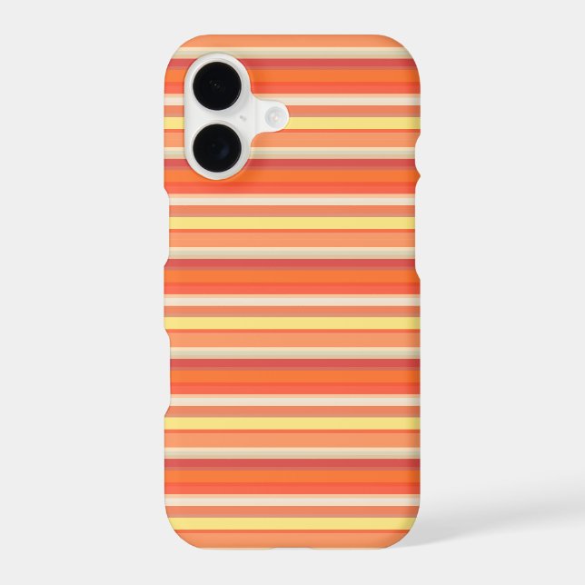 Cute orange red stripes  (Back)