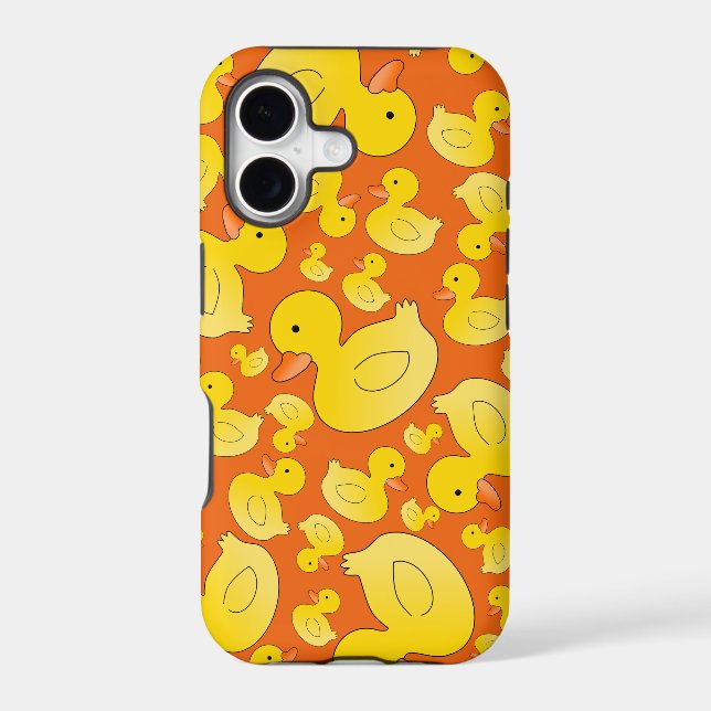 Cute orange rubber ducks (Back)