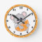 Cute orange slice mouse kitchen wall clock