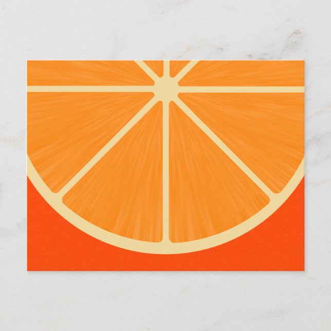 Cute Orange sSlice Postcard (Front)