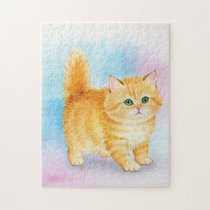 Cute Orange Tabby Cat Jigsaw Puzzle