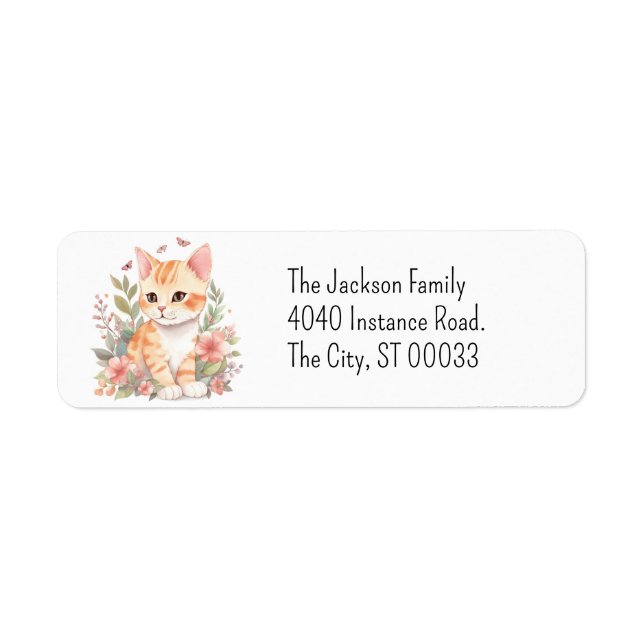 Cute Orange Tabby Kitten Kawaii Chibi (Front)