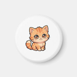 Cute Orange Tabby Kitten Magnet