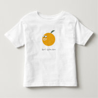 Cute Orange With Sunglasses Fruit Kids Hand Drawn