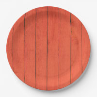 Cute Orange Woodgrain Vintage 
