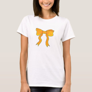 Cute Orange Yellow Bow T-Shirt