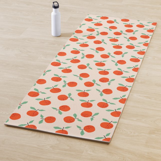 Cute oranges sweet fruit pattern  yoga mat (In Situ)