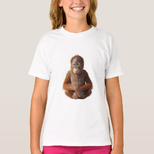 Cute Orangutan Vest Kids T-Shirt