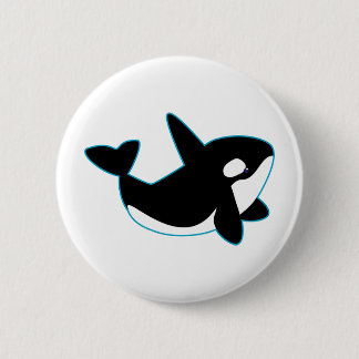 Cute Orca (Killer Whale) 6 Cm Round Badge