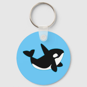 Cute Orca (Killer Whale) Key Ring