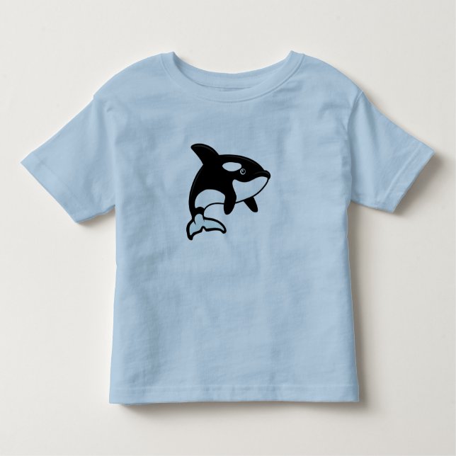 Cute Orca / Killer Whale Toddler T-Shirt (Front)