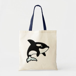 Cute Orca / Killer Whale Tote Bag
