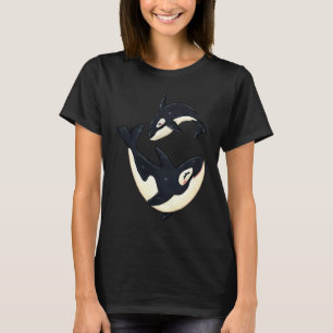 Cute Orca Sea Animal Whale Orcas Lover Cool Men Wo T-Shirt