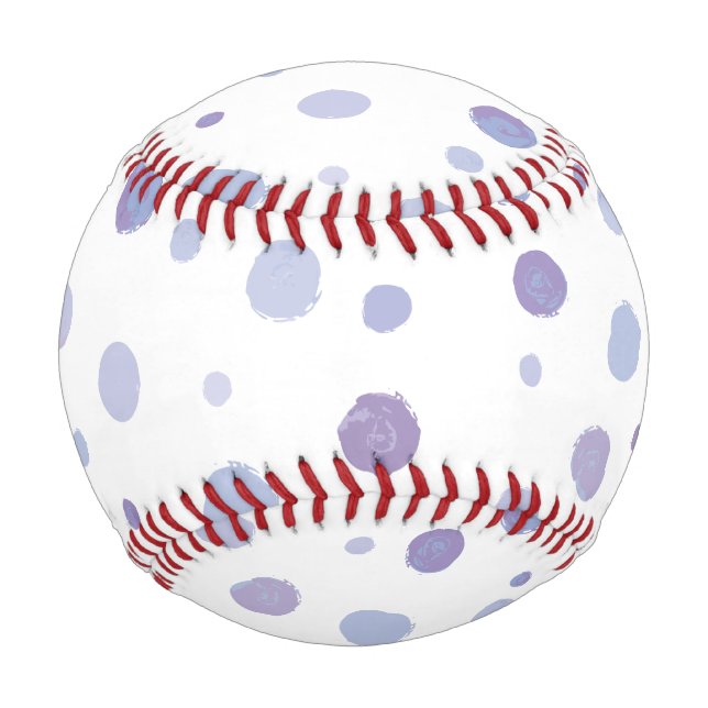 Cute Organic Brushstroke Dot Artwork Baseball (Front)