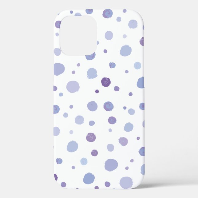 Cute Organic Brushstroke Dot Artwork Case-Mate iPhone Case (Back)