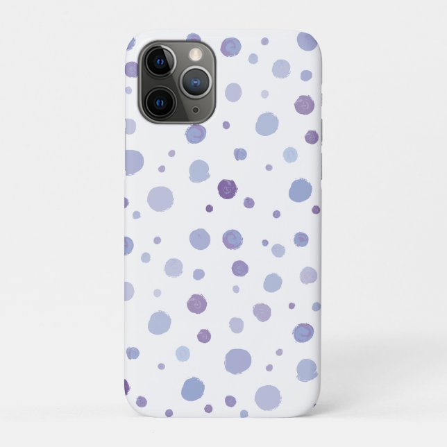 Cute Organic Brushstroke Dot Artwork Case-Mate iPhone Case (Back)