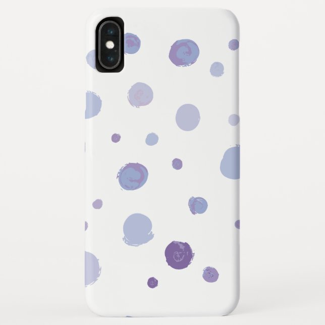 Cute Organic Brushstroke Dot Artwork Case-Mate iPhone Case (Back)
