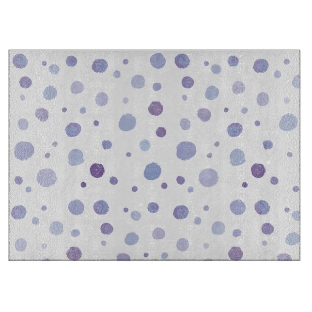 Cute Organic Brushstroke Dot Artwork Cutting Board (Front)