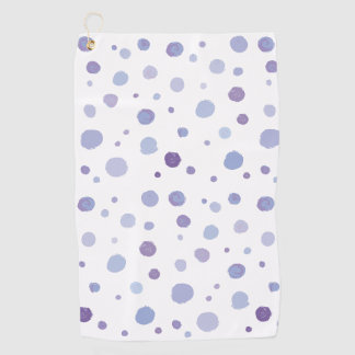 Cute Organic Brushstroke Dot Artwork Golf Towel