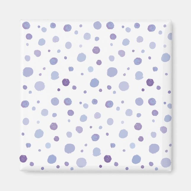 Cute Organic Brushstroke Dot Artwork Magnet (Front)