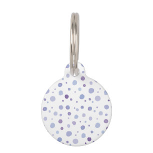 Cute Organic Brushstroke Dot Artwork Pet Tag