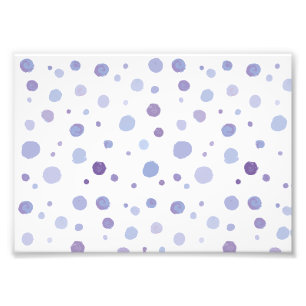 Cute Organic Brushstroke Dot Artwork Photo Print