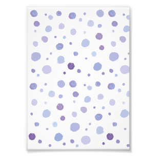 Cute Organic Brushstroke Dot Artwork Photo Print