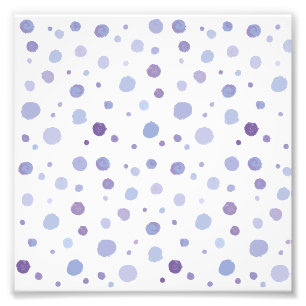 Cute Organic Brushstroke Dot Artwork Photo Print