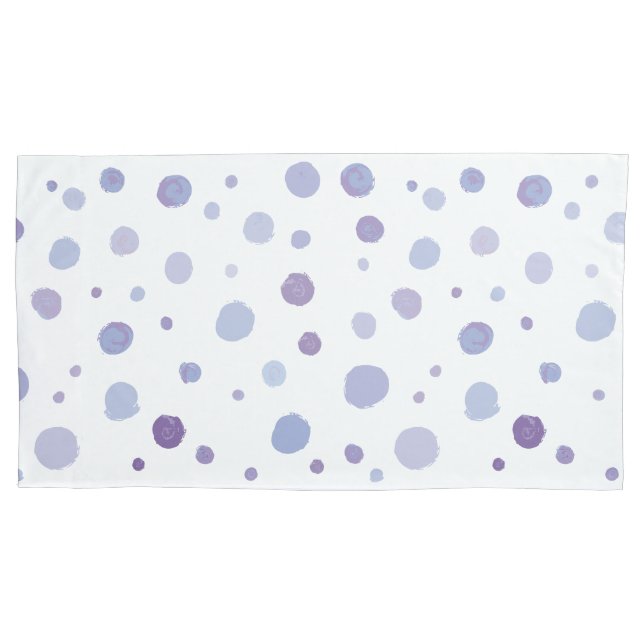 Cute Organic Brushstroke Dot Artwork Pillowcase (Front)