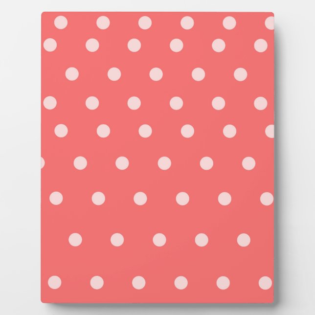 Cute Organic Brushstroke Dot Artwork Plaque (Front)