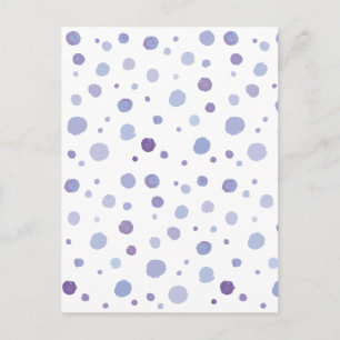 Cute Organic Brushstroke Dot Artwork Postcard
