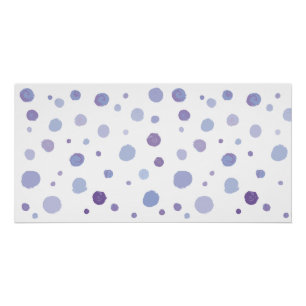 Cute Organic Brushstroke Dot Artwork Poster