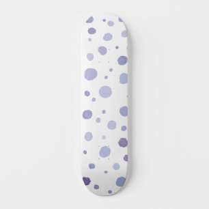 Cute Organic Brushstroke Dot Artwork Skateboard