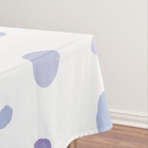 Cute Organic Brushstroke Dot Artwork Tablecloth
