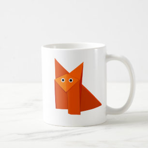 Cute Origami Fox Children's Coffee Mug