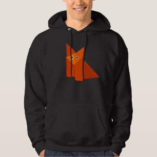 Cute Origami Fox Geometric Kawaii Hoodie